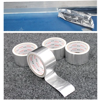 1 Roll 5cmx170cm Aluminijasto Vrečko Tesnjenje Enostranski Aluminijasto Folijo, Trak, Lepilo za sitotisk Okvir