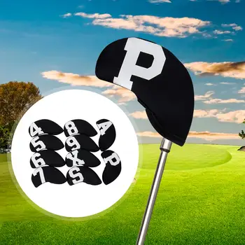 10x Golf Železa Zajema Golf Klube v Primeru Zaščite Klub Glavo, Prevleke za Darilo