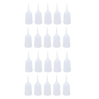 20X Jasno, Belo Plastično Omako Olje Tekoče Izdajanje Stisnite Stekleničko 300 ml