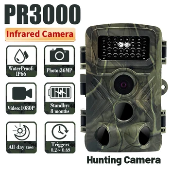 36MP 1080P Pot Fotoaparat Z Night Vision Gibanje Aktivira Za 0,2 S Sprožijo Čas Nepremočljiva Prostem Wildlife Lovska Kamera