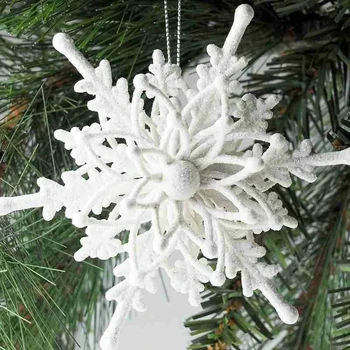 3D Snežinka Obesek 2022 Novo Leto Božični Okraski za Dom Snežinka Božično Drevo Ornament DIY Božič Navidad Noel