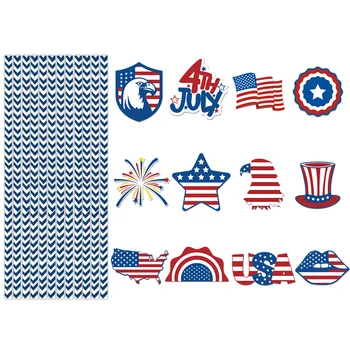 Dan neodvisnosti Ameriško Zastavo Slamic Zastav Dekor Dobro Oblikovana Patriotske Pitne Slamic za Spominski Dan se Dela Dan Veteranov