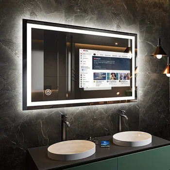 Kopalnica Nov slog ogledala dekor steno v dnevni sobi doma dekor LED smart ogledalo kopel ogledalo s tv zaslon