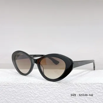Nova Moda Luksuzne blagovne Znamke ženska sončna Očala Ovalni Okvir Mačje Oko Stranka, Črna sončna Očala Žensk Retro ženska Očala