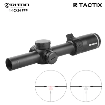 RITON 1-10x24FFP , ki se uporablja za lov, zračno puško,R5 nič ustavi zagotoviti natančnost,Riton HD stekla in integriranega met ročica