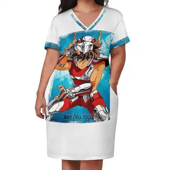 Seyia Pegasus Klasičnih T - Shirt Eleganten Modni Proti-Vrat A-Line Krilo Udobno, Visoko Kakovostne Ženske Oblačila Obleko Vitezi