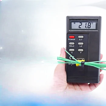 TES1310 termometer termočlen visoko natančnost, K-tip stik temperatura sonda trak