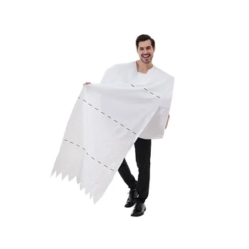 Velikan Toaletni Papir Roll Odraslih Kostum Smešno Kostum za Moške & Ženske Velik Zvitek Toaletnega Tkiva Kostum Ena Velikost