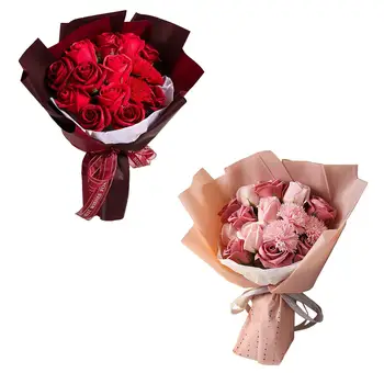 Šopek Cvetja valentinovo Milo Rose Cvet, Romantično Kopel Milom Elegantno Lažne Umetne Rože za Obred Posla